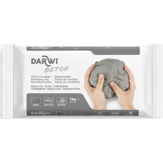 Cernit Darwi Beton Modellermasse 1kg Grå