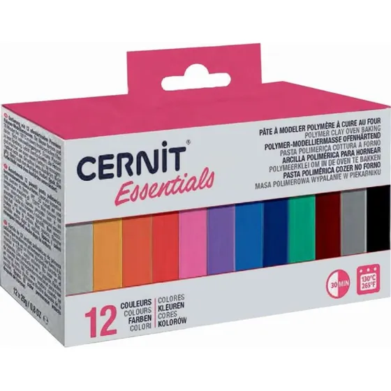 Cernit Basic Modellervoks 12x25g Mix Farver
