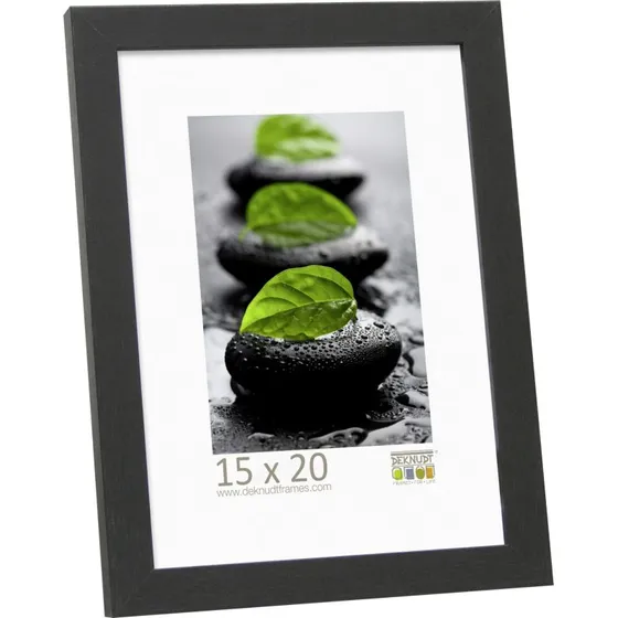Deknudt S44CF2 Blledramme 15x20 cm Sort Træ