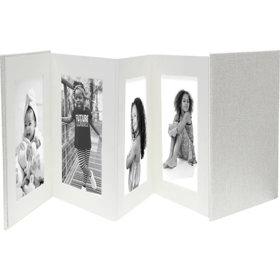 Deknudt Leporello A66DC7 8PH Grå Billedramme 8x13x18 cm
