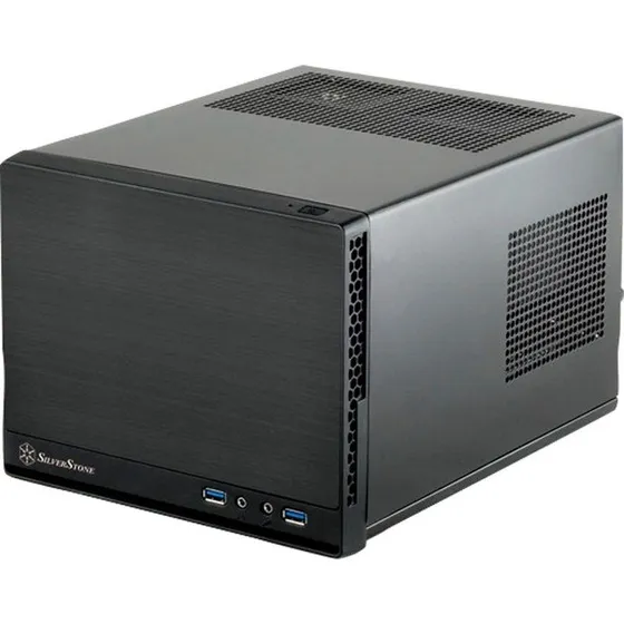 Silverstone SG13 Mini Tower, Sort, Mini-ITX, 2xUSB-A