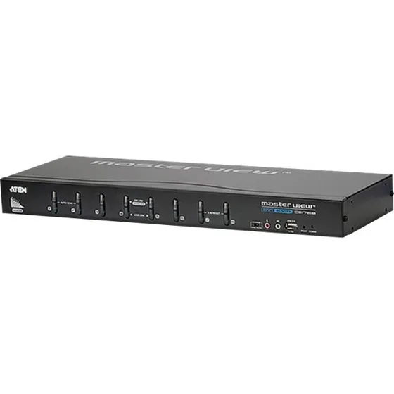 ATEN CS1768 8-Port KVM/Audio-Switch, Desktop, monterbar på stativ