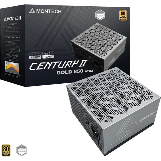 Montech Century II 850W 80 Plus Gold ATX 3.1, Vollmodular