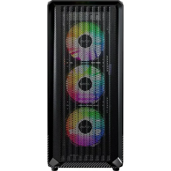 Montech X5 Midi Tower Sort, 5 RGB-blæsere