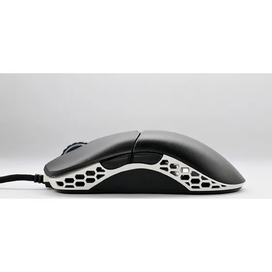 Ducky Feather Black & White - Kailh GM 8.0 Mus