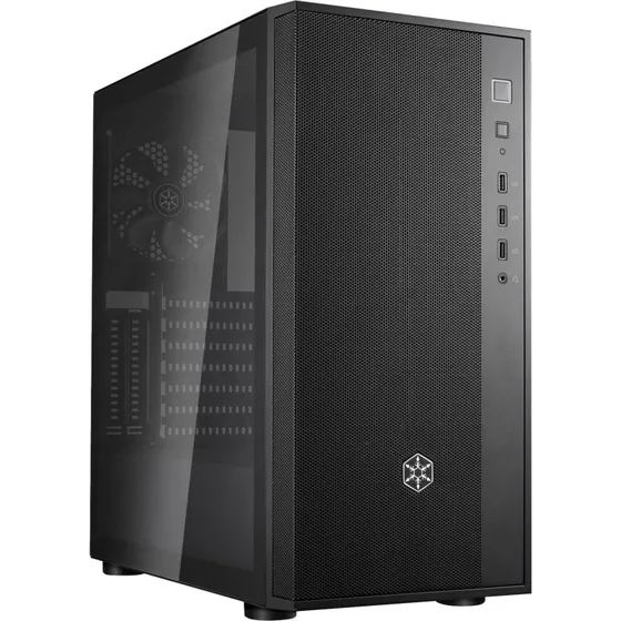 SilverStone FARA R1 (V2) Midi-Kabinet med Hærdet Glas