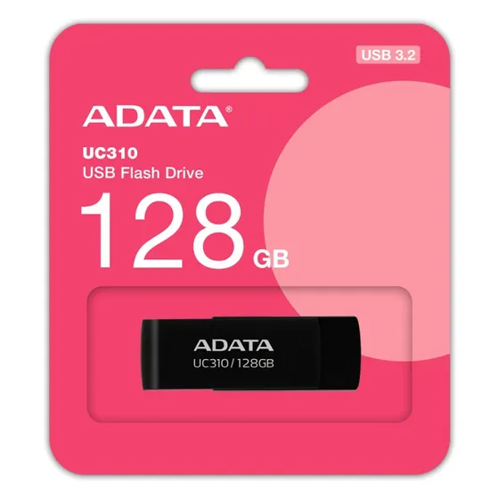 ADATA UC310 128GB USB 3.2 Gen 1, Sort