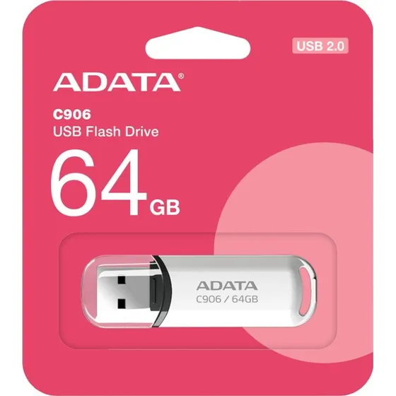 ADATA Classic Series C906 64GB USB 2.0 Hvid