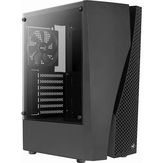 AeroCool Wave-G-BK-v1 Mid Tower ATX Sort med Hærdet Glas
