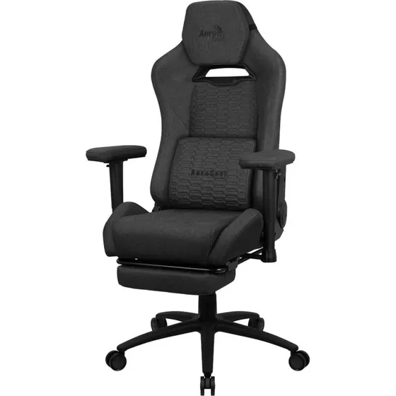 Aerocool Royal Ash AeroWeave Gamerstol, Sort, med benstøtte