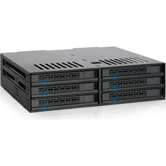 Icy Dock MB326SP-B 6x 2.5" HDD/SSD Holder i 5.25" Bay (Hot Swap)