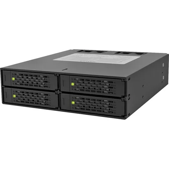 Icy Dock MB994SP-4S 4x2,5" Intern Kabinet med Blæser, Sort