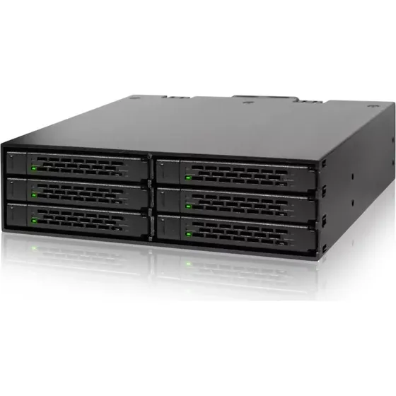 Cremax ICY Dock MB996SP-6SB 6x2,5" Intern Kabinet, Sort