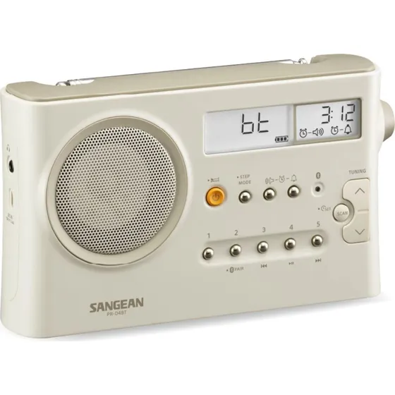 Sangean PR-D4BT Bordradio, Beige, Bluetooth, Alarm