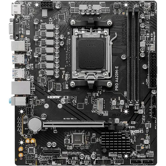 MSI Pro A620M-E, AMD AM5, DDR5 Micro-ATX
