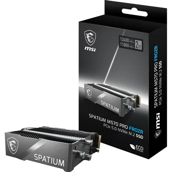 MSI Spatium M570 PRO FROZR 2TB PCIe 5.0 NVMe M.2 SSD