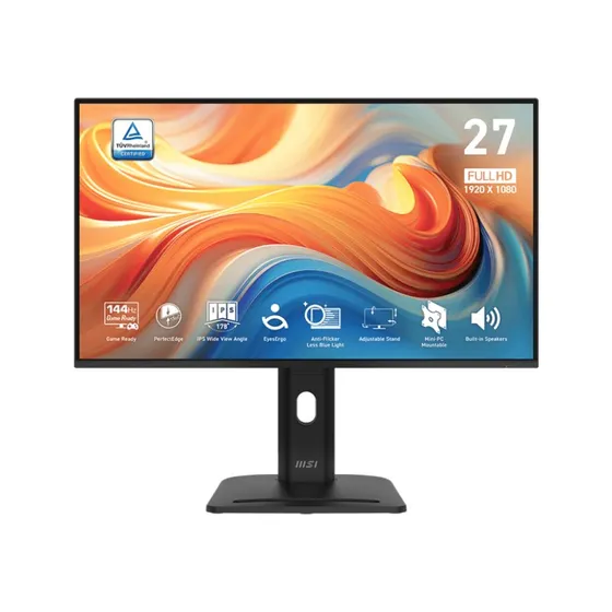 MSI PRO MP275PG E14 27" IPS 144 Hz, højdejusterbar, indbyggede højttalere