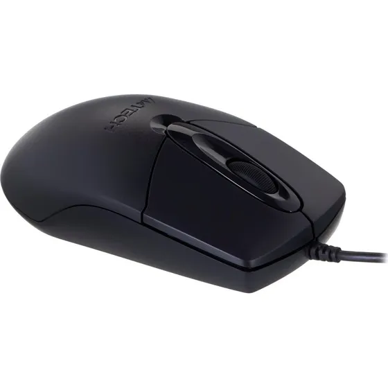 A4Tech OP-720 Kablet Optisk Mus, 800 DPI, Sort