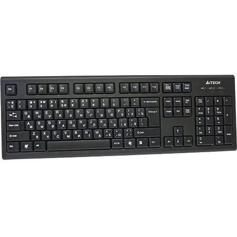 A4Tech KR-85 USB Tastatur, fuld størrelse, sort (USA QWERTY)