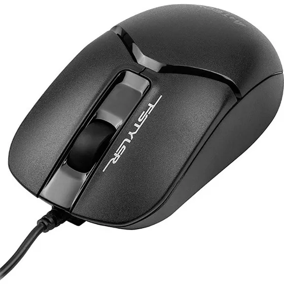 A4Tech FSTYLER FM12S Optisk Kablet Mus, Sort
