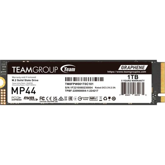 Team Group MP44 1TB M.2 NVMe SSD