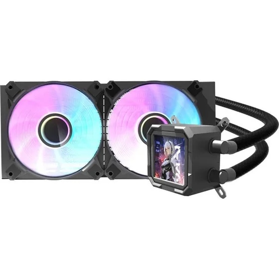Darkflash DV240S CPU Vandkøler - Sort - 2x120 mm