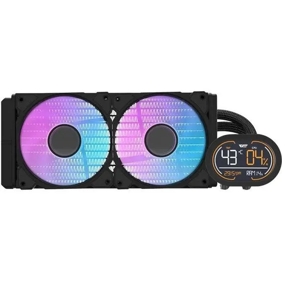 DarkFlash DH240D v2 2x120mm Sort Vandkøler