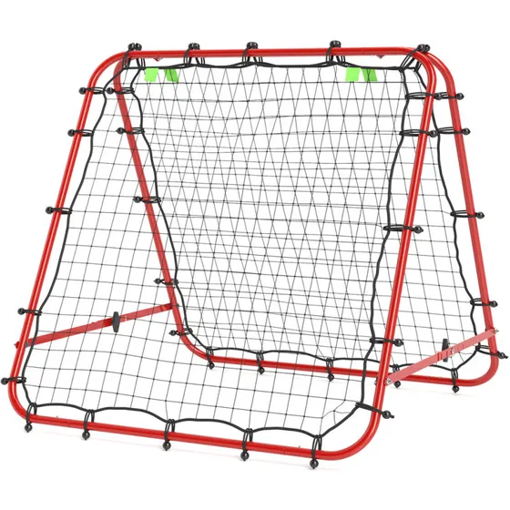Uden mærke Fodbold Rebounder foldbar metalramme 100x95 cm, rød