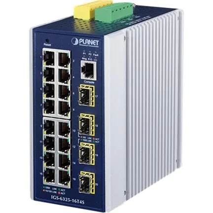 PLANET IGS-6325-16T4S 20-porte Gigabit Switch, L3, Administreret