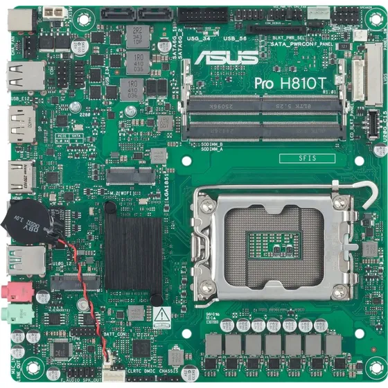 ASUS PRO H810T-CSM Thin mini ITX LGA1851, H810 Chipset