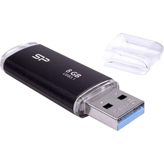 Silicon Power Blaze B02 8 GB USB 3.2 Gen 1 Sort