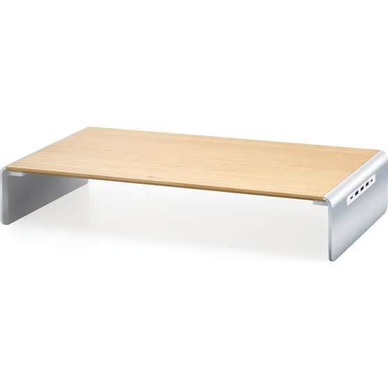 J5Create JCT425 Skærmstativ med Dockingstation – Træ & Aluminium