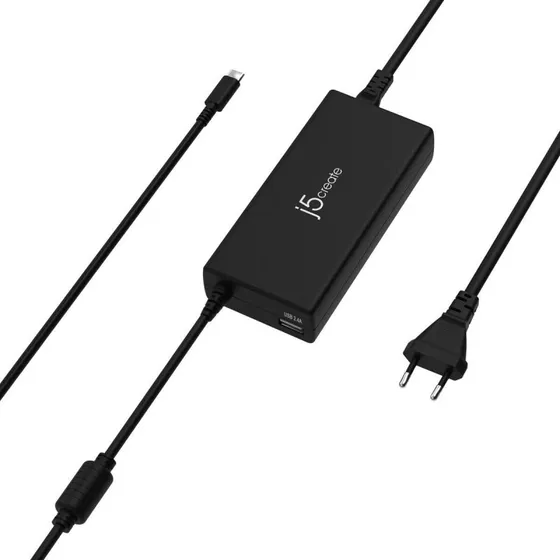 j5create JUP2290C-EN 100W USB-C bærbar oplader, sort