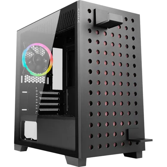 AZZA Elise Micro-ATX Sort Transparent