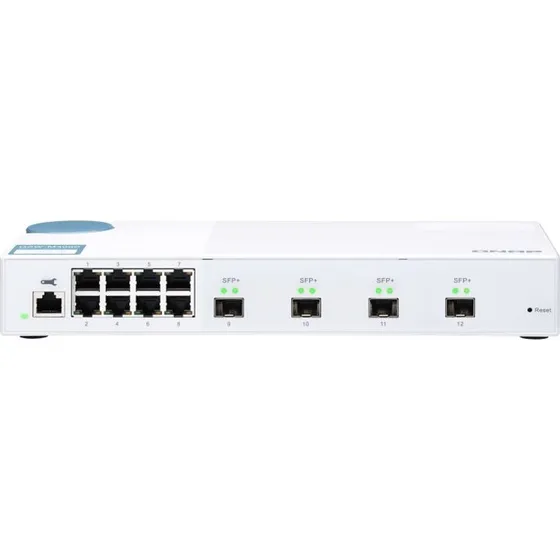 QNAP QSW-M408S 10GbE Switch, 8x GbE + 4x 10GbE SFP+