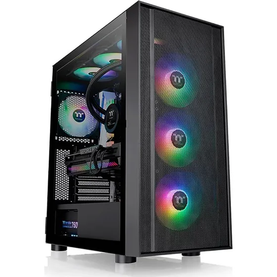Thermaltake H570 TG ARGB Sort PC-kabinet med RGB