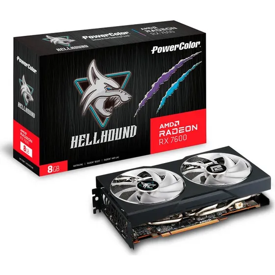 PowerColor Radeon RX 7600 Hellhound 8GB GDDR6