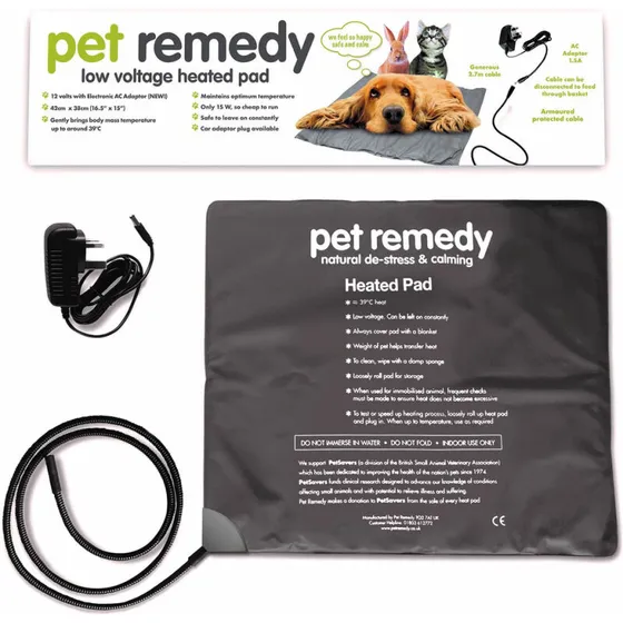 Pet Remedy Varmepude til kæledyr 42x38 cm – 12V, BSAVA