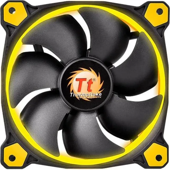 Thermaltake Riing 14 140mm Ventilator, Sort/Gul