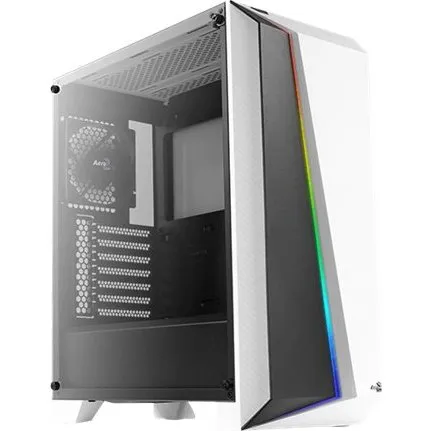 AeroCool Cylon Pro Tower ATX Hvid med Hærdet Glas