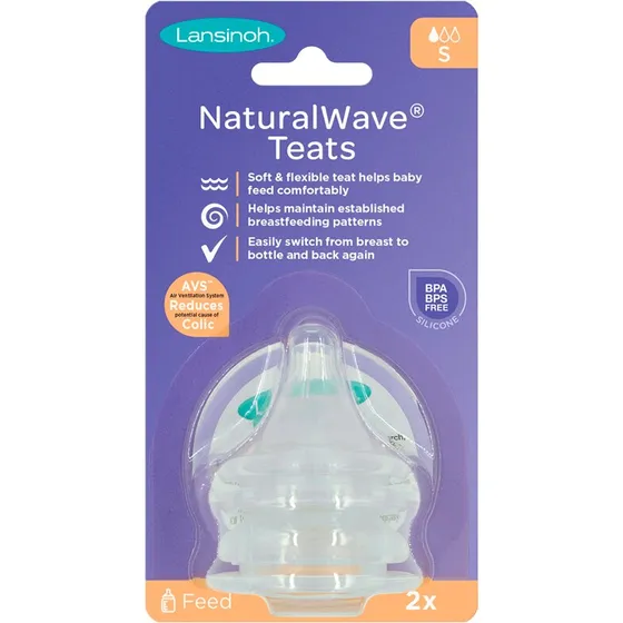 Lansinoh NaturalWave flaskesut Slow Flow - 2 stk