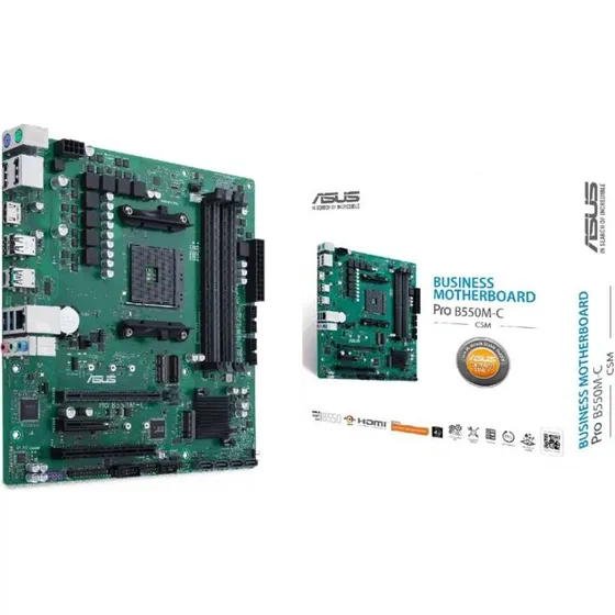 ASUS Pro B550M-C/CSM micro ATX-bundkort, AMD B550, AM4