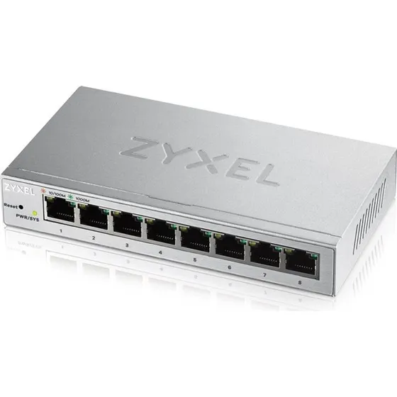 Zyxel GS1200-8V3 8-port Gigabit switch, grå, administrerbar