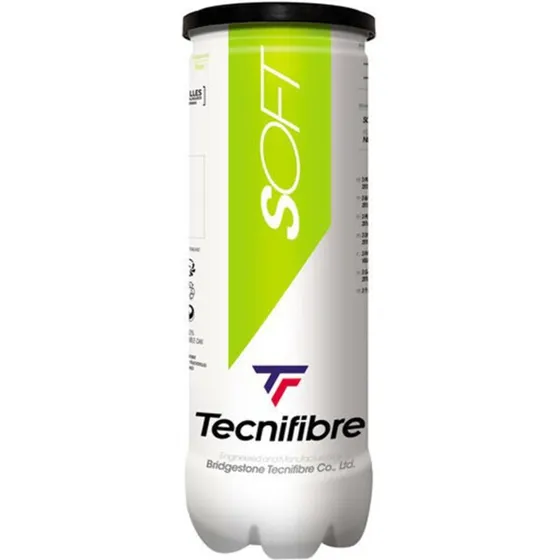 Tecnifibre Soft Tennisbolde 3-tin (Stage 1, 25% langsommere)