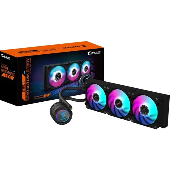 Gigabyte Aorus Waterforce II 360 ARGB 360 mm vandkøler, sort