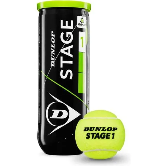 Dunlop Tennisbold Stage 1 Green 3-pak