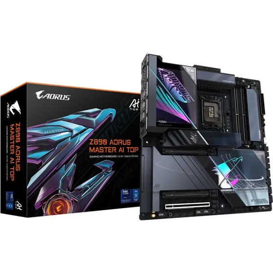 Gigabyte Z890 Aorus Master AI Top Bundkort, LGA1851, DDR5, WiFi 7