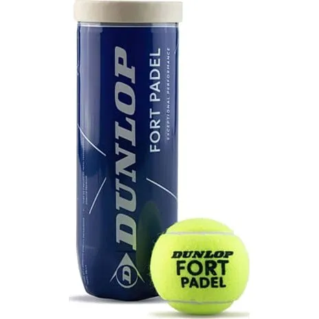 Fort Padel Dåse med 3 padelbolde, gul