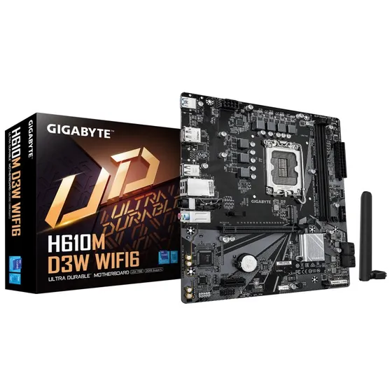 Gigabyte H610M D3W WiFi 6, LGA1700, micro ATX