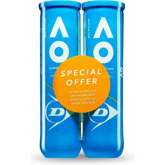Dunlop Australian Open 2 x 4-pak tennisbolde